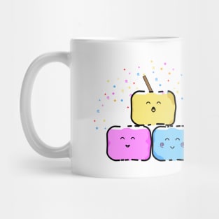cute marshmallow cartoon food Mug